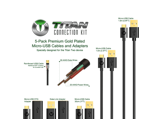 Titan Two Connection Kit Premium Usb Cables - Titan Two Device