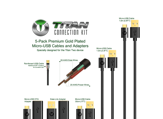 Titan Two Connection Kit Premium Usb Cables